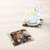 Audubon Pileated Woodpecker Bird Malerei Rechteckiger Pappuntersetzer (Vor Ort)