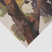 Audubon Pileated Woodpecker Bird Malerei Seidenpapier (Ausschnitt)