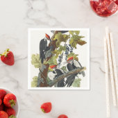 Audubon Pileated Woodpecker Bird Malerei Serviette (Beispiel)