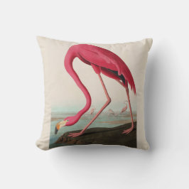 Audubon Pink American Flamingo, Plate CCXXXI Kissen