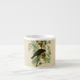 Audubon Purple Grackle Vogel Druck Vintage Botanik Espressotasse