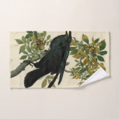 Audubon Raven Bird Classic Artwork Badhandtuch Set (Handtuch)