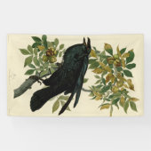 Audubon Raven Bird Classic Artwork Banner (Horizontal)