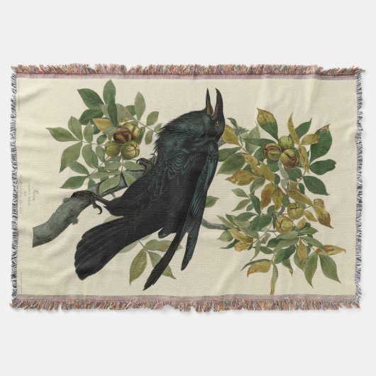 Audubon Raven Bird Classic Artwork Decke (Vorderseite)