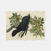 Audubon Raven Bird Classic Artwork Fleecedecke (Vorderseite (Horizontal))