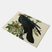 Audubon Raven Bird Classic Artwork Fußmatte (Schrägansicht)