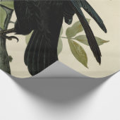 Audubon Raven Bird Classic Artwork Geschenkpapier (Ecke)