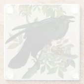 Audubon Raven Bird Classic Artwork Glasuntersetzer (Rückseite)