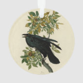 Audubon Raven Bird Classic Artwork Ornament (Rückseite)