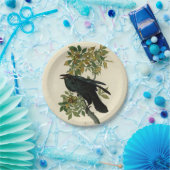 Audubon Raven Bird Classic Artwork Pappteller (Party)