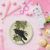 Audubon Raven Bird Classic Artwork Pappteller (Party)