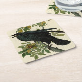 Audubon Raven Bird Classic Artwork Rechteckiger Pappuntersetzer (angewinkelt)