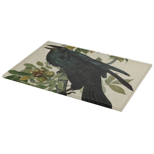 Audubon Raven Bird Classic Artwork Schneidebrett (Ecke)