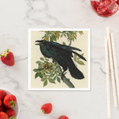 Audubon Raven Bird Classic Artwork Serviette (Beispiel)