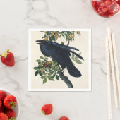 Audubon Raven Bird Klassische Malerei Serviette (Beispiel)