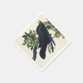 Audubon Raven Bird Klassische Malerei Serviette (Ecke)