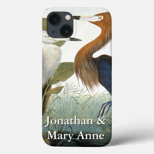 Audubon: Reddish Egret oder Lila Heron Case-Mate iPhone Hülle (Rückseite)