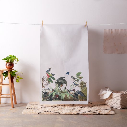 Audubon Reiher-Drossel-Vogel-Tier-Gewebe Stoff (Beispiel)