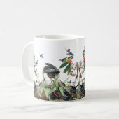 Audubon Reiher-Vogel-Collagen-Tier-Tier-Tasse Kaffeetasse (Vorderseite Links)