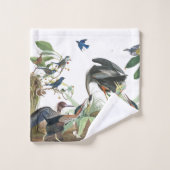 Audubon Reiher-Vogel-Tier-Bad-Tuch-Set Badhandtuch Set (Waschlappen)
