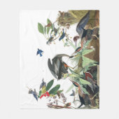 Audubon Reiher-Vogel-Tier-Collagen-Fleece-Decke Fleecedecke (Vorderseite)