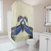 Audubon Reiher-Vogel-Tier-Tierduschvorhang Duschvorhang (Beispiel)