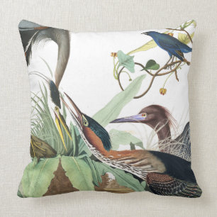 Audubon Reiher Vogel Wildtier Wurfkissen Kissen