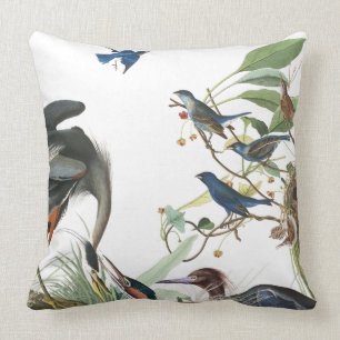 Audubon Reiher Vogel Wildtier Wurfkissen Kissen