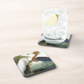 Audubon: Rötlicher Reiher oder lila Reiher Getränkeuntersetzer (Rechte Seite)