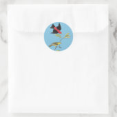 Audubon Scarlet Tanager Bird Art Stickers (Tasche)