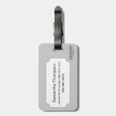 Audubon: Scharlachrot IBIS Gepäckanhänger (Rückseite vertikal)