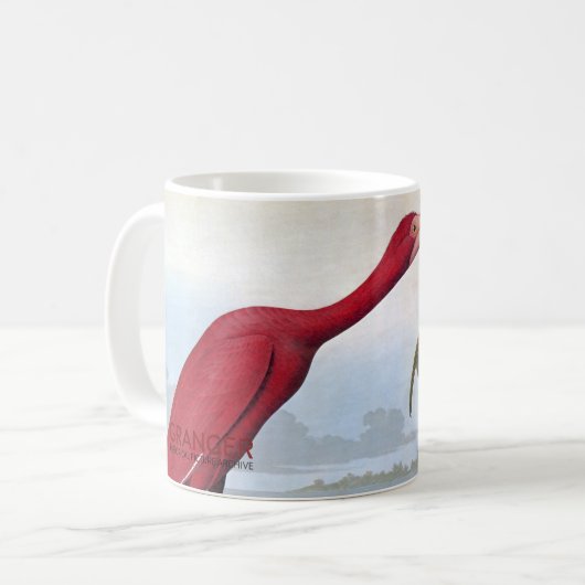 Audubon: Scharlachrot IBIS Kaffeetasse (Vorderseite Links)