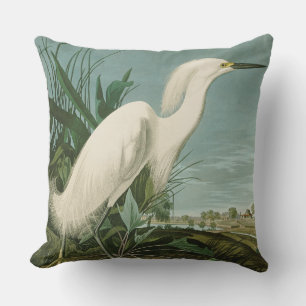 Audubon Schneeregenpfeifer Weißer Reiher Vogel Vog Kissen