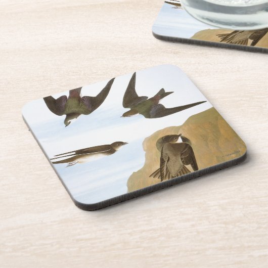 Audubon: Schwalben Getränkeuntersetzer (Linke Seite)