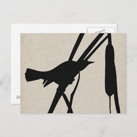 Audubon Silhouette II Postkarte (Vorne/Hinten)