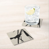 Audubon Silhouette II Rechteckiger Pappuntersetzer (Vor Ort)