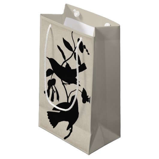 Audubon Silhouette IV Kleine Geschenktüte (Vorderseite Schrägansicht)