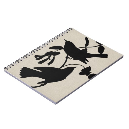 Audubon Silhouette IV Notizblock (Linke Seite)