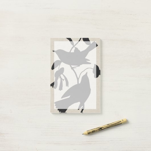 Audubon Silhouette IV Post-it Klebezettel (Auf Schreibtisch)