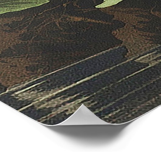 Audubon Snowy Heron oder White Egret Plate CCXLII Poster (Ecke)