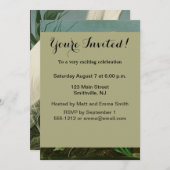 Audubon Snowy Heron White Egret Bird Vogelbeobacht Einladung (Vorne/Hinten)