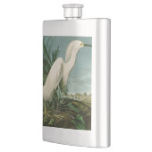 Audubon Snowy Heron White Egret Bird Vogelbeobacht Flachmann (Links)