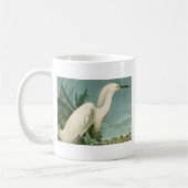 Audubon Snowy Heron White Egret Bird Vogelbeobacht Kaffeetasse (Links)