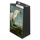 Audubon Snowy Heron White Egret Bird Vogelbeobacht Kleine Geschenktüte (Vorderseite Schrägansicht)