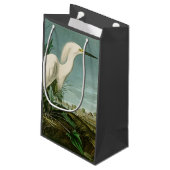 Audubon Snowy Heron White Egret Bird Vogelbeobacht Kleine Geschenktüte (Rückseite Schrägansicht)