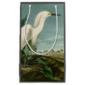 Audubon Snowy Heron White Egret Bird Vogelbeobacht Kleine Geschenktüte (Vorderseite)