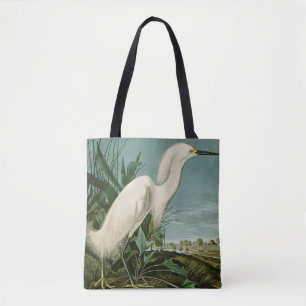 Audubon Snowy Heron White Egret Bird Vogelbeobacht Tasche