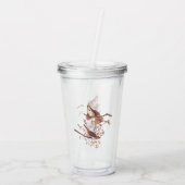 Audubon Song Sparrow mit Tiny Spider Acryltrinkbecher (Rückseite)