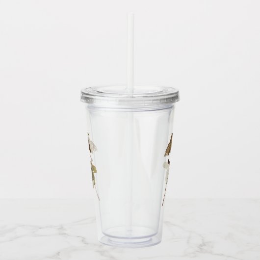 Audubon Swamp Sparrow Bird on Wild Mandrake Acryltrinkbecher (Rechts)