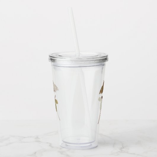 Audubon Swamp Sparrow Bird on Wild Mandrake Acryltrinkbecher (Links)